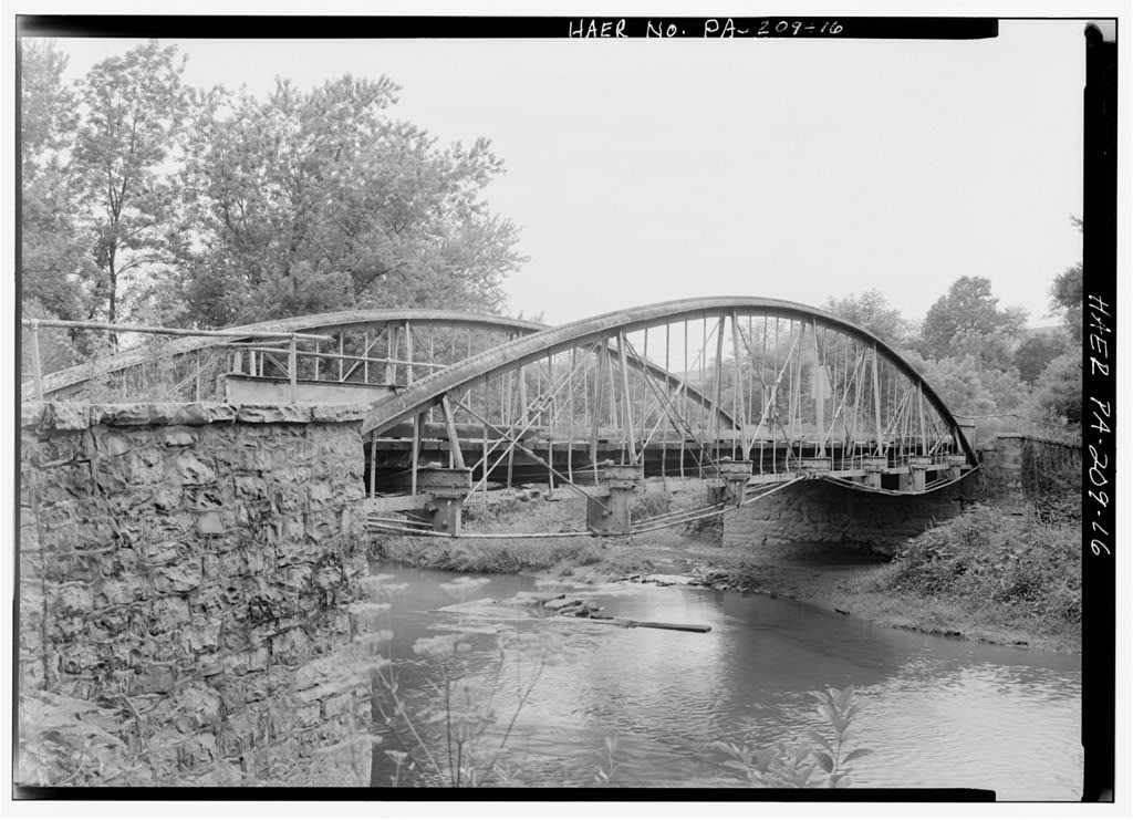 First Iron Bridge over Trout Creek · Slatington Postcards
